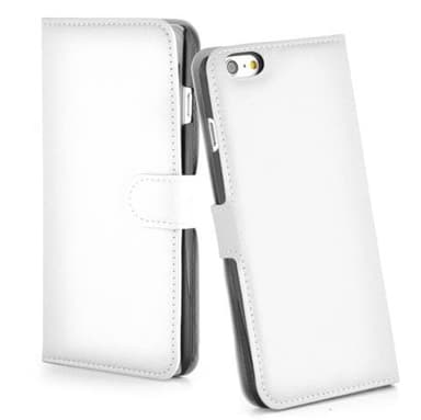 iPhone 6 PLUS / 6S PLUS Plånboksfodral Skal (Vit)