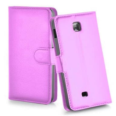LG OPTIMUS F5 / LUCID 2 Plånboksfodral Skal (Lila)