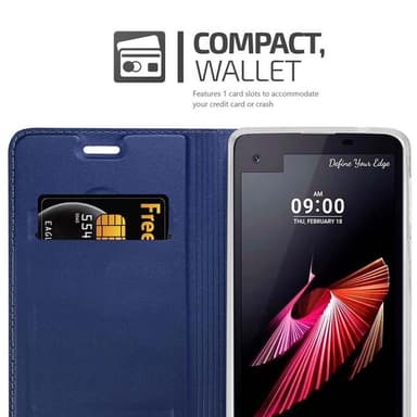 LG X SCREEN Fodral Skal Case (Blå)