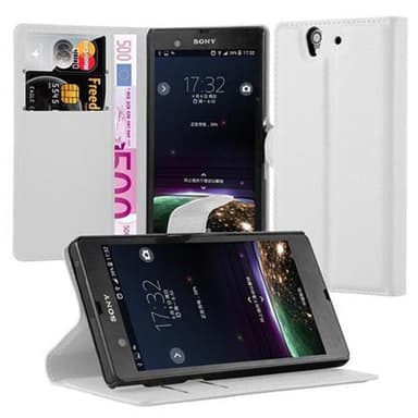 Sony Xperia Z Plånboksfodral Skal (Vit)