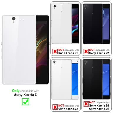 Sony Xperia Z Plånboksfodral Skal (Vit)