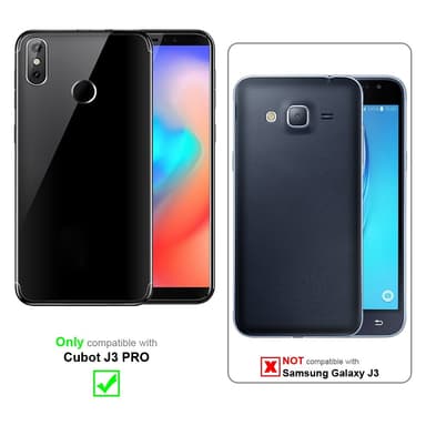 Cubot J3 PRO Fodral Skal Case (Silver)