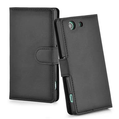 Sony Xperia Z3 COMPACT Plånboksfodral Skal (Svart)