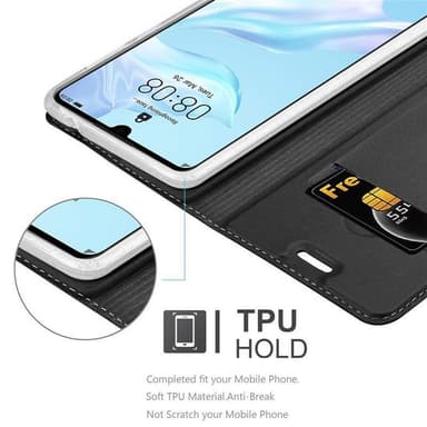 Huawei P30 Fodral Skal Case (Svart)