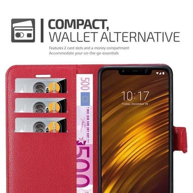 Xiaomi Pocophone F1 Plånboksfodral Skal (Röd)