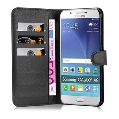 Samsung Galaxy A8 2015 Plånboksfodral Skal (Svart)