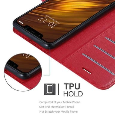 Xiaomi Pocophone F1 Plånboksfodral Skal (Röd)