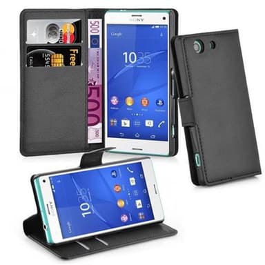 Sony Xperia Z3 COMPACT Plånboksfodral Skal (Svart)