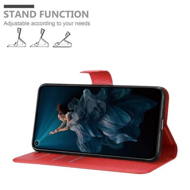 Honor 20 PRO Plånboksfodral Skal (Röd)