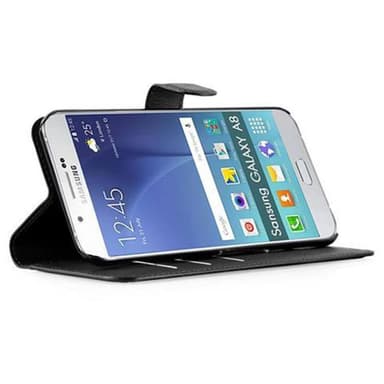 Samsung Galaxy A8 2015 Plånboksfodral Skal (Svart)