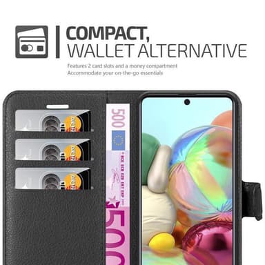 Samsung Galaxy A71 5G Plånboksfodral Skal (Svart)