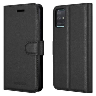 Samsung Galaxy A71 5G Plånboksfodral Skal (Svart)