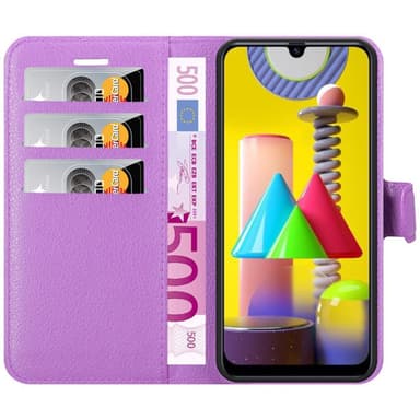 Samsung Galaxy M31 Plånboksfodral Skal (Lila)