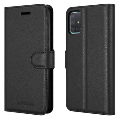 Samsung Galaxy A71 5G Plånboksfodral Skal (Svart)
