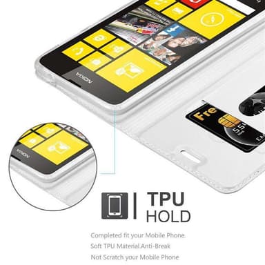 Nokia Lumia 520 / 521 Fodral Skal Case (Silver)