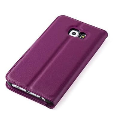 Samsung Galaxy S6 EDGE Plånboksfodral Skal (Lila)