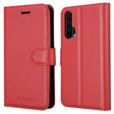 Honor 20 PRO Plånboksfodral Skal (Röd)