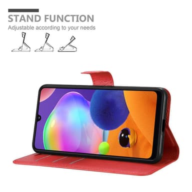 Samsung Galaxy A31 Plånboksfodral Skal (Röd)