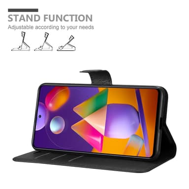 Samsung Galaxy M31s Plånboksfodral Skal (Svart)