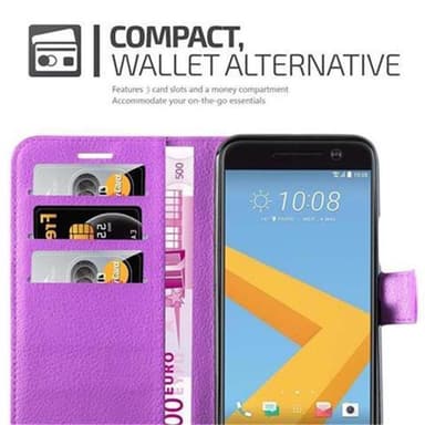 HTC ONE M10 Plånboksfodral Skal (Lila)