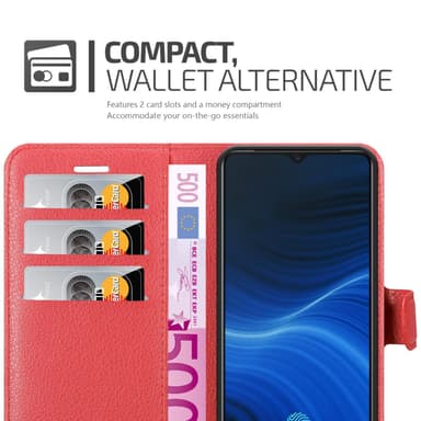 Realme X2 PRO / Oppo Reno Ace Plånboksfodral Skal (Röd)