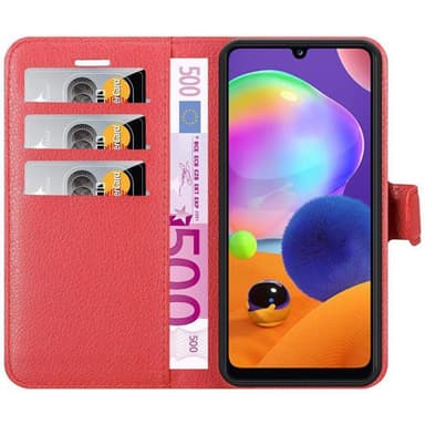 Samsung Galaxy A31 Plånboksfodral Skal (Röd)