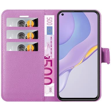 Huawei NOVA 7 5G Plånboksfodral Skal (Lila)