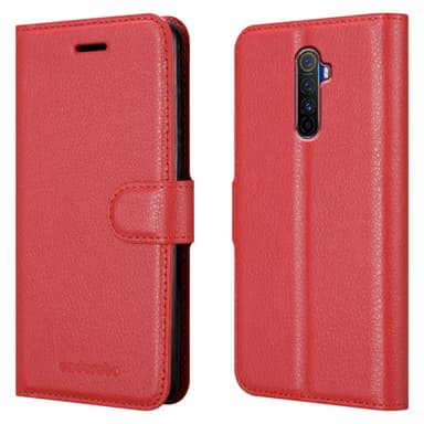 Realme X2 PRO / Oppo Reno Ace Plånboksfodral Skal (Röd)