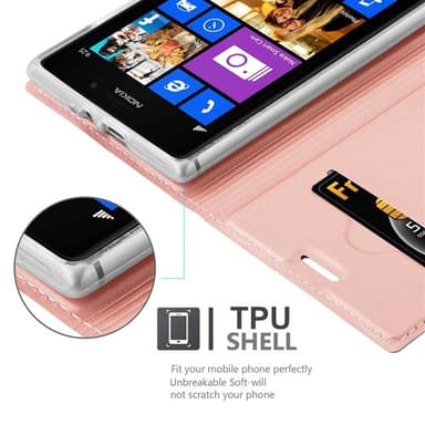Nokia Lumia 925 Fodral Skal Case (Rosa)
