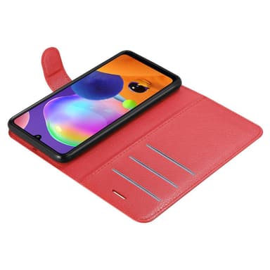 Samsung Galaxy A31 Plånboksfodral Skal (Röd)