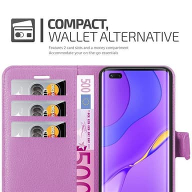 Huawei NOVA 7 PRO 5G Plånboksfodral Skal (Lila)