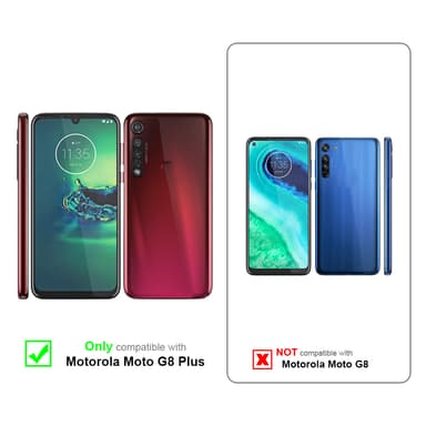 Motorola MOTO G8 PLUS Plånboksfodral Skal (Röd)