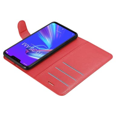 Asus ZenFone MAX M2 Plånboksfodral Skal (Röd)