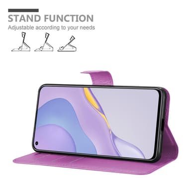 Huawei NOVA 7 5G Plånboksfodral Skal (Lila)