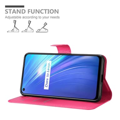 Realme 6 4G / 6s Plånboksfodral Skal (Rosa)