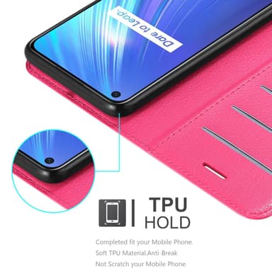 Realme 6 4G / 6s Plånboksfodral Skal (Rosa)