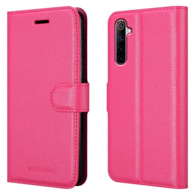 Realme 6 4G / 6s Plånboksfodral Skal (Rosa)