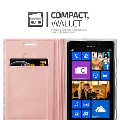 Nokia Lumia 925 Fodral Skal Case (Rosa)