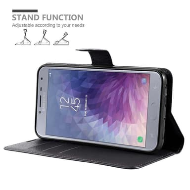 Samsung Galaxy J4 2018 Plånboksfodral Skal (Svart)