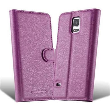 Samsung Galaxy S5 / S5 NEO Plånboksfodral Skal (Lila)