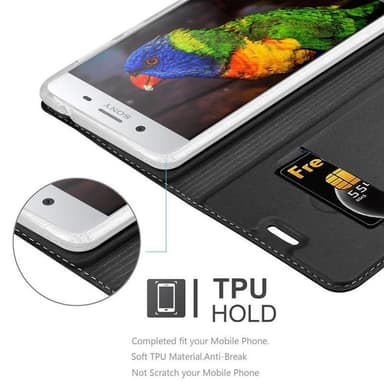 Sony Xperia XZ PREMIUM Fodral Skal Case (Svart)