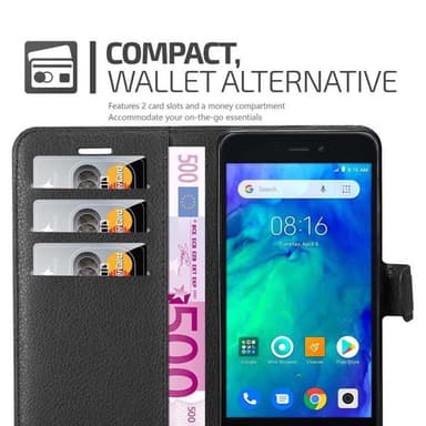 Xiaomi RedMi GO Plånboksfodral Skal (Svart)