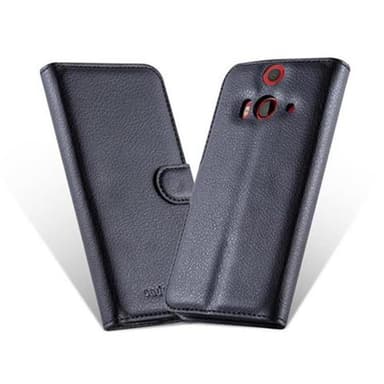 HTC BUTTERFLY 2 Plånboksfodral Skal (Svart)
