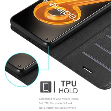 Realme 9 4G / 9 PRO+ Plånboksfodral Skal (Svart)