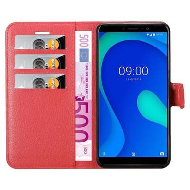 WIKO Y80 Plånboksfodral Skal (Röd)
