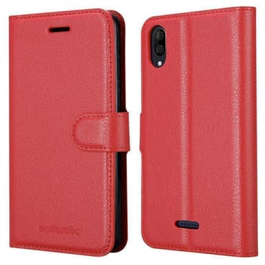WIKO Y80 Plånboksfodral Skal (Röd)