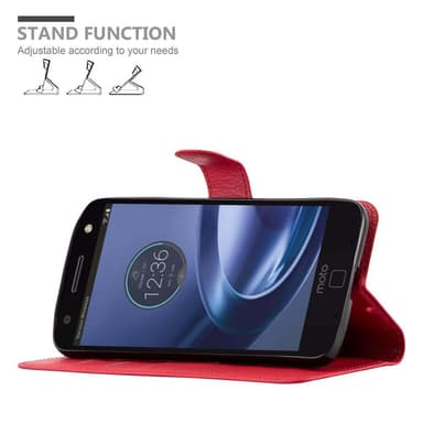 Motorola MOTO Z FORCE Plånboksfodral Skal (Röd)