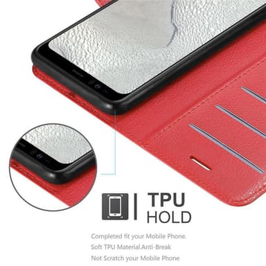 Google PIXEL 4 XL Plånboksfodral Skal (Röd)