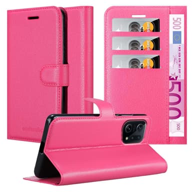 Oppo FIND X5 Plånboksfodral Skal (Rosa)