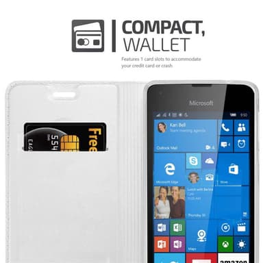 Nokia Lumia 550 Fodral Skal Case (Silver)